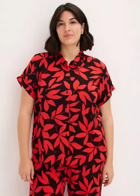 Bluse i viskose med pent fall, bonprix