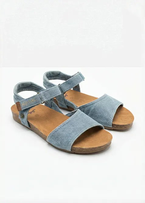 Sandaler fra Mustang i denim look, Mustang