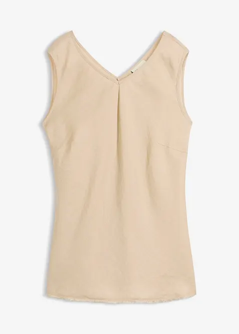 Singlet i 100% lin, bonprix