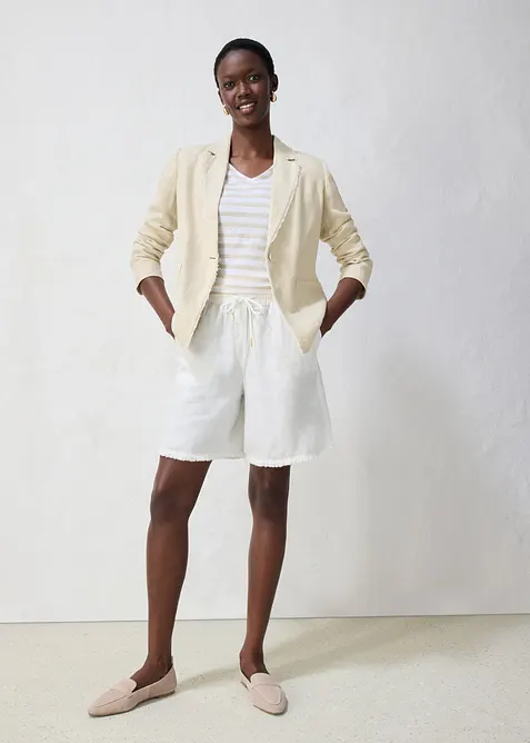 Bermudashorts i 100% lin, bonprix