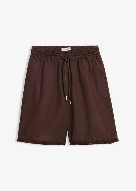 Bermudashorts i 100% lin, bonprix
