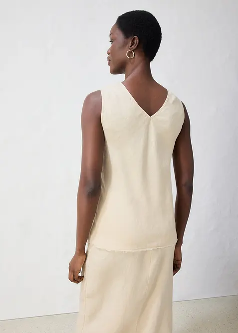 Singlet i 100% lin, bonprix