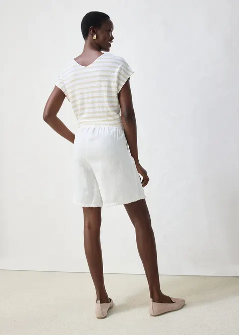 Bermudashorts i 100% lin, bonprix