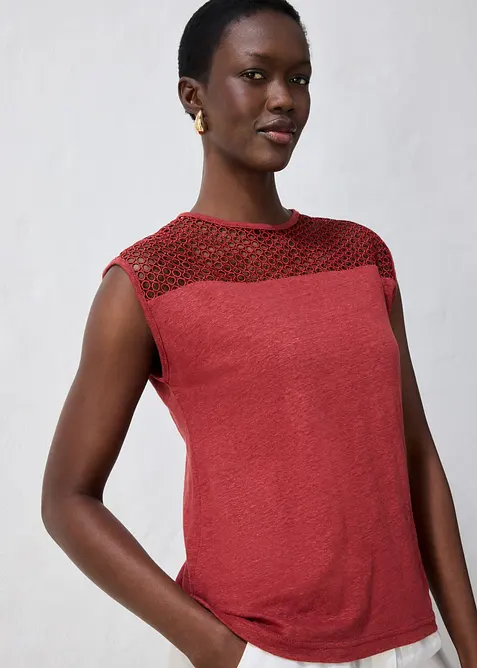 Topp i 100% lin, bonprix