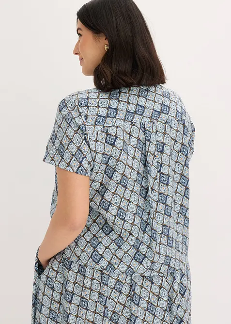 Kortermet bluse med viskose, bonprix