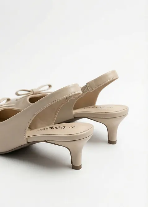 Slingbacks med sl&oslash;yfe, bonprix