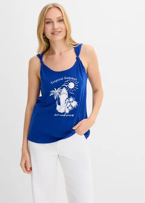 Singlet i 100% &oslash;kologisk bomull, bonprix