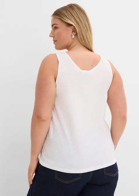 Singlet i 100% &oslash;kologisk bomull, bonprix