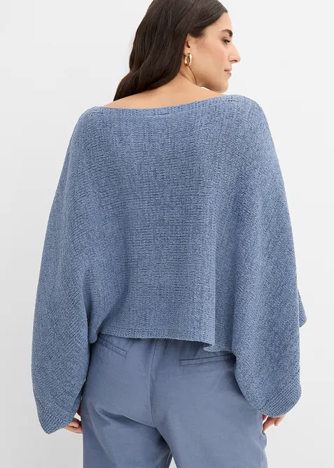 Kimono genser i b&aring;ndgarn, bonprix