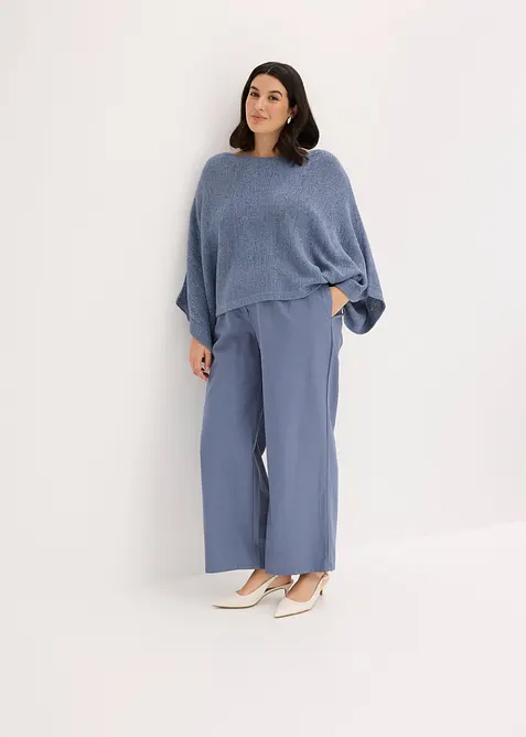 Kimono genser i b&aring;ndgarn, bonprix