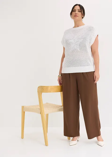 Topp i strikket stil og 100% bomull, bonprix