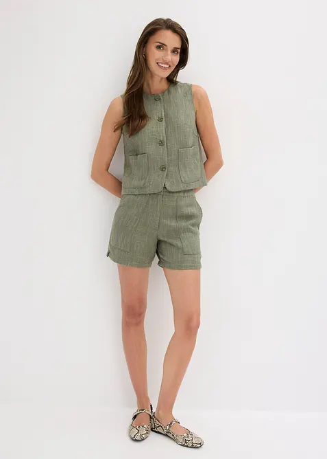 Vest med rund hals, bonprix