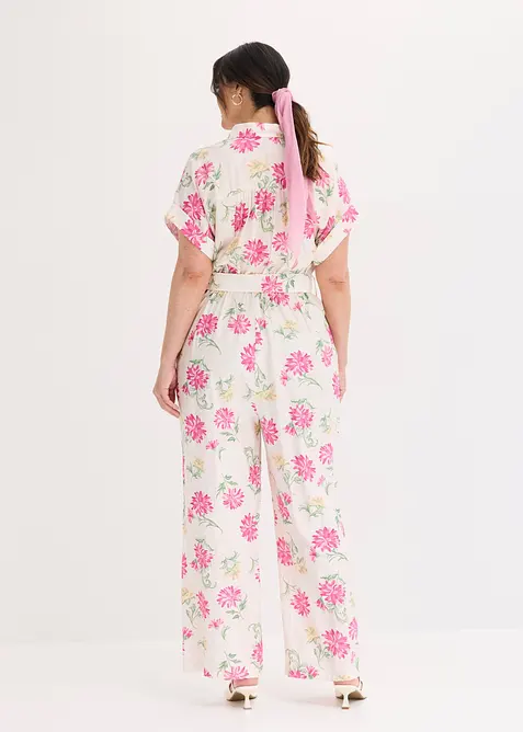 Jumpsuit i lett viskosemiks, bonprix
