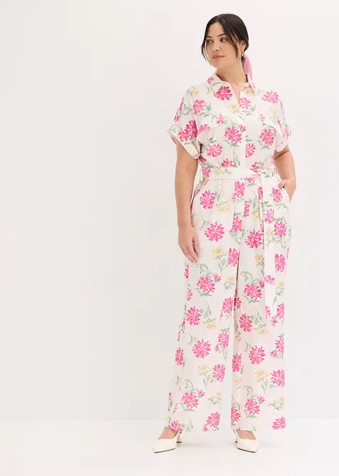 Jumpsuit i lett viskosemiks, bonprix