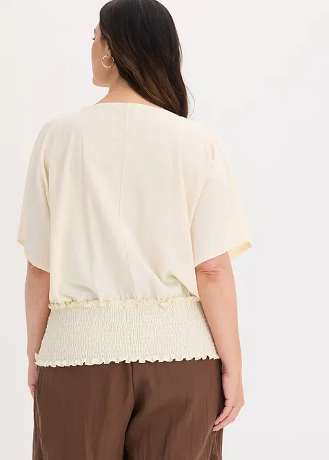Topp i strukturert krepp, bonprix