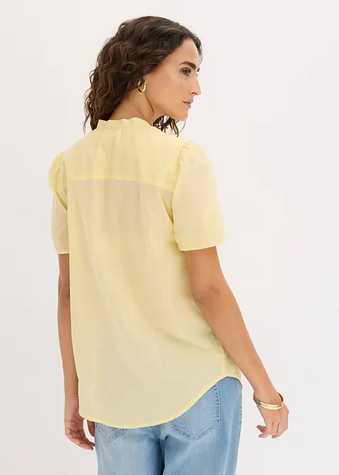 Bluse med hullbroderi, bonprix