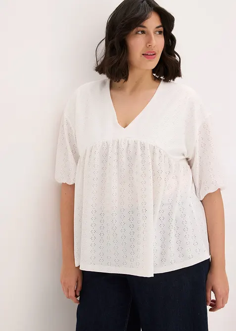 Tunika med forseggjort broderi, bonprix