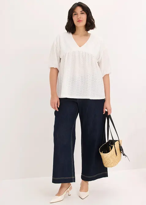 Tunika med forseggjort broderi, bonprix