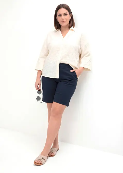 Bermudashorts i bomullsblanding, bonprix