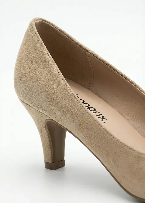 Pumps  med smal h&aelig;l, bonprix