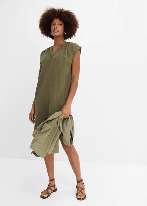 Minikjole i 100% bomull, bonprix