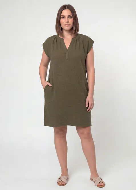 Minikjole i 100% bomull, bonprix