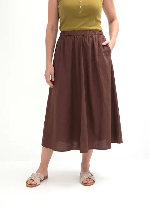 Midiskj&oslash;rt i linblanding, bonprix