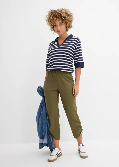 Funksjonsbukse med rynking, hurtigt&oslash;rkende, bonprix