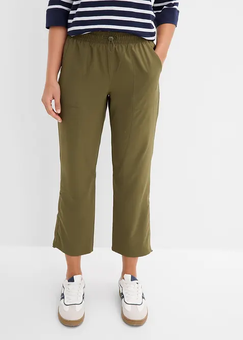 Funksjonsbukse med rynking, hurtigt&oslash;rkende, bonprix