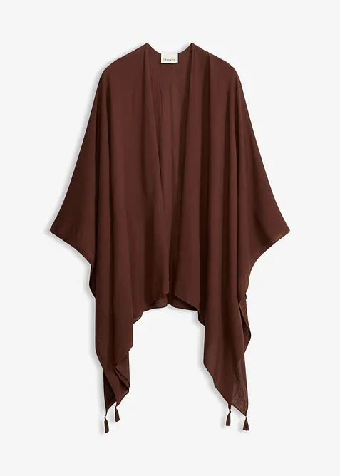 Lett sommerponcho i 100% viskose, bonprix
