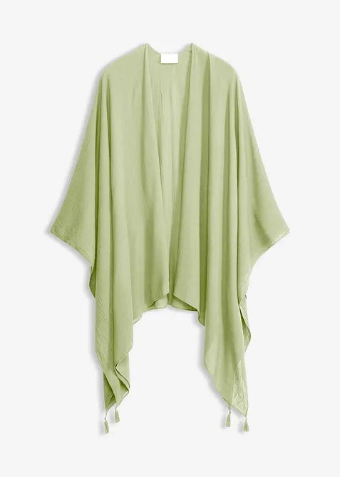 Lett sommerponcho i 100% viskose, bonprix