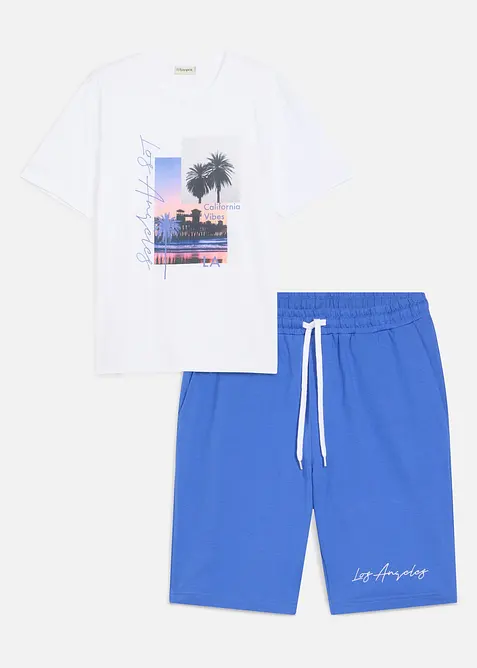 T-skjort og sweatbermuda (2-delt sett), bonprix