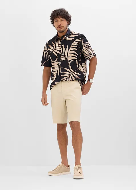 Kortermet skjorte i &oslash;kologisk bomull, bonprix