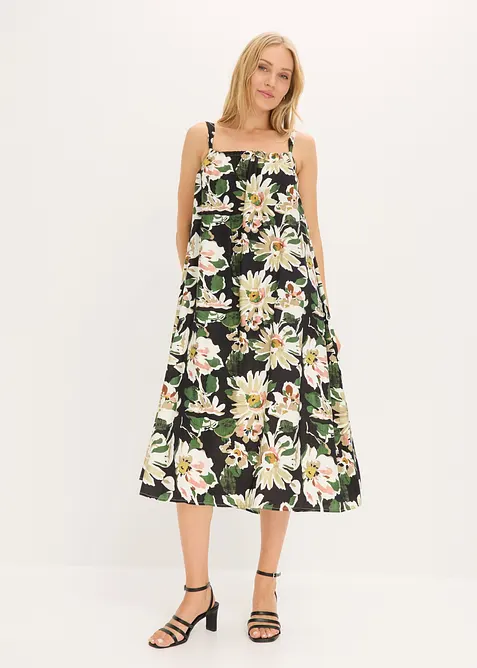 Midikjole i myk viskoseblanding, bonprix