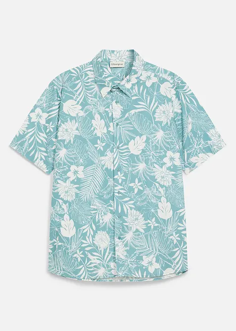 Kortermet skjorte i 100% &oslash;kologisk bomull, bonprix