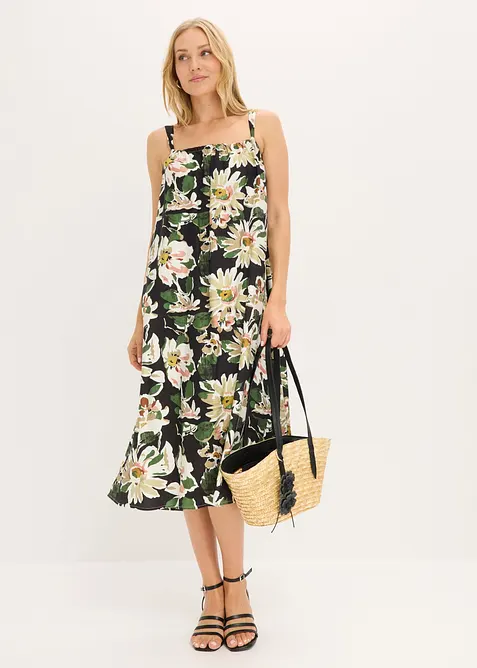 Midikjole i myk viskoseblanding, bonprix