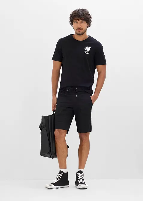 Stretchbermuda med elastisk linning i Regular Fit, bonprix