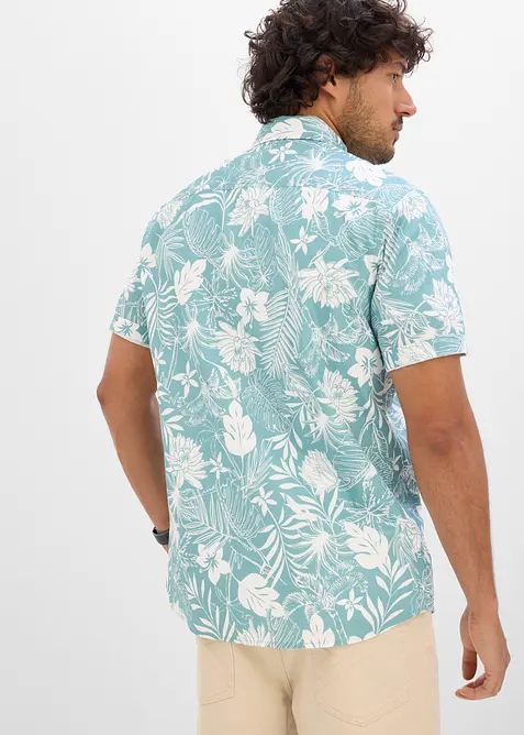 Kortermet skjorte i 100% &oslash;kologisk bomull, bonprix