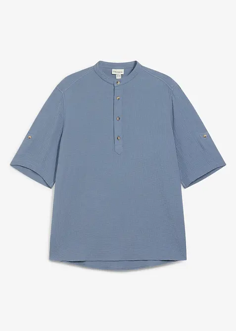 Kortermet skjorte av luftig musselin, bonprix