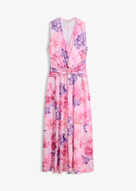 Maxikjole i fin jersey med accessoir, bonprix