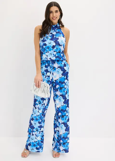Jumpsuit i glinsende sateng, bonprix