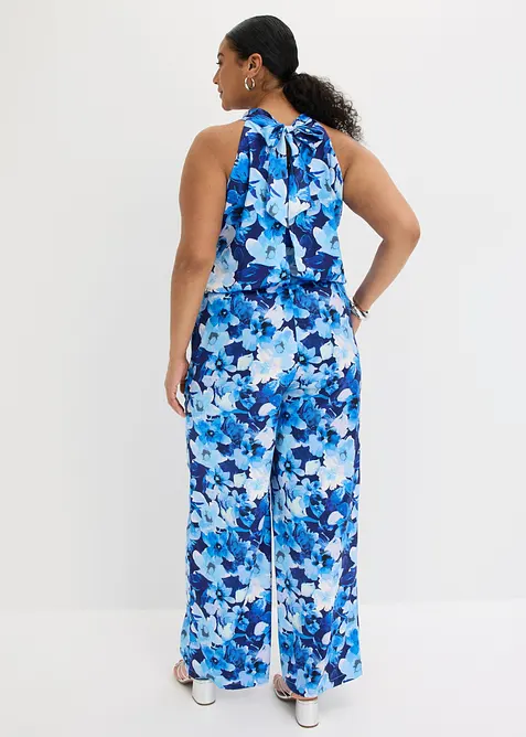 Jumpsuit i glinsende sateng, bonprix