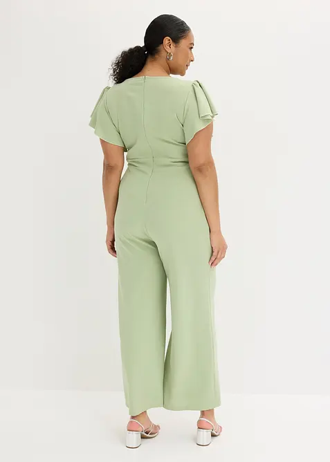 Jumpsuit i strukturert krepp, bonprix