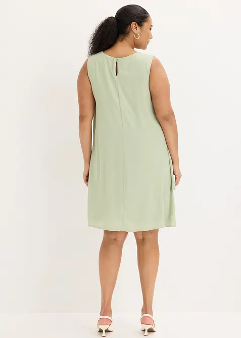 Chiffonkjole i lag-p&aring;-lag-stil, bonprix