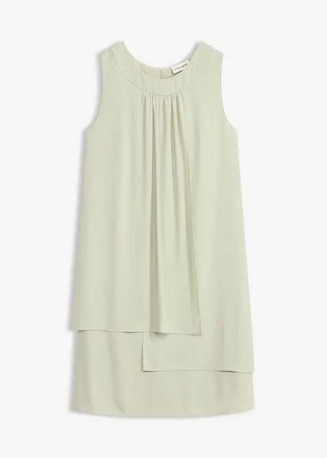 Chiffonkjole i lag-p&aring;-lag-stil, bonprix