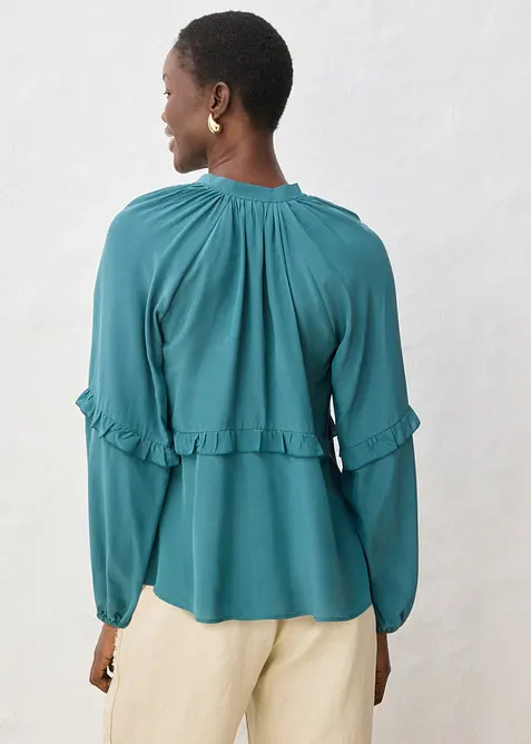 Tunika med silke, bonprix