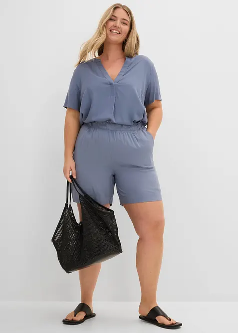 Shorts av viskose i slip on-modell, bonprix