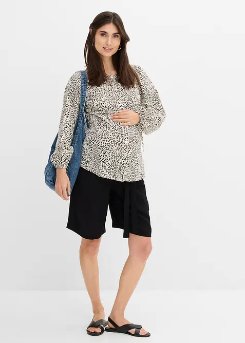 Lett mama bermudashorts i viskose, Loose fit, bonprix