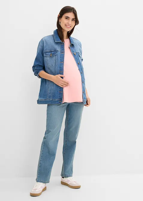 Mama topp i &oslash;kologisk bomull, oversized, bonprix
