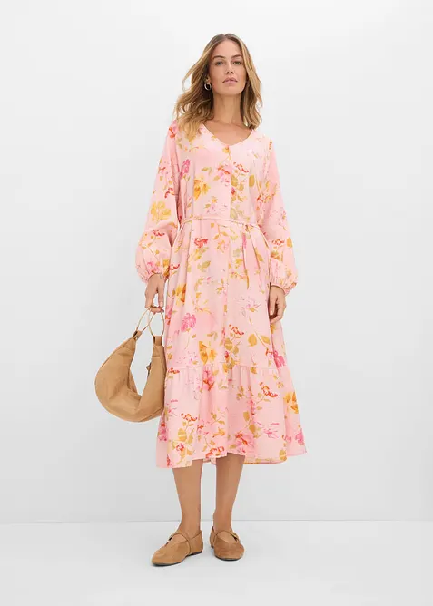 Midikjole av myk viskosemiks, bonprix